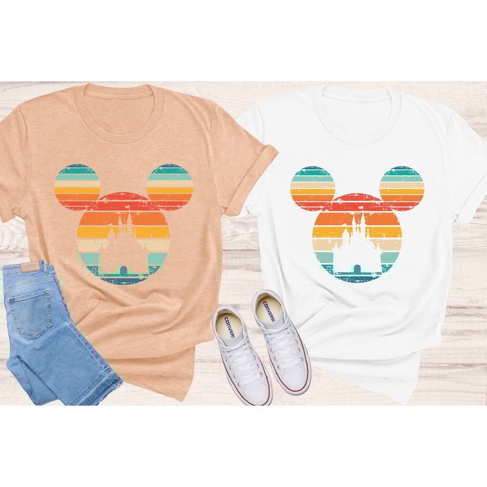 Disney Castle Mickey Ears Tee Shirt, Disney Family Vacation Shirt, Disney Vintage Shirts, Mickey Ears, Magic Kingdom Trip Family Matching - 2.jpg
