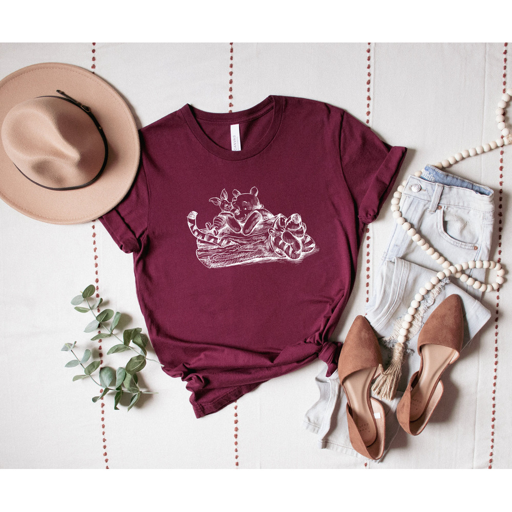 Disney Winnie the Pooh Shirt, Winnie The Pooh Shirt, Friends Shirt, Pooh The Bear Shirt, Tigger Shirt,Piglet Shirt,Disney Friends Shirt - 3.jpg