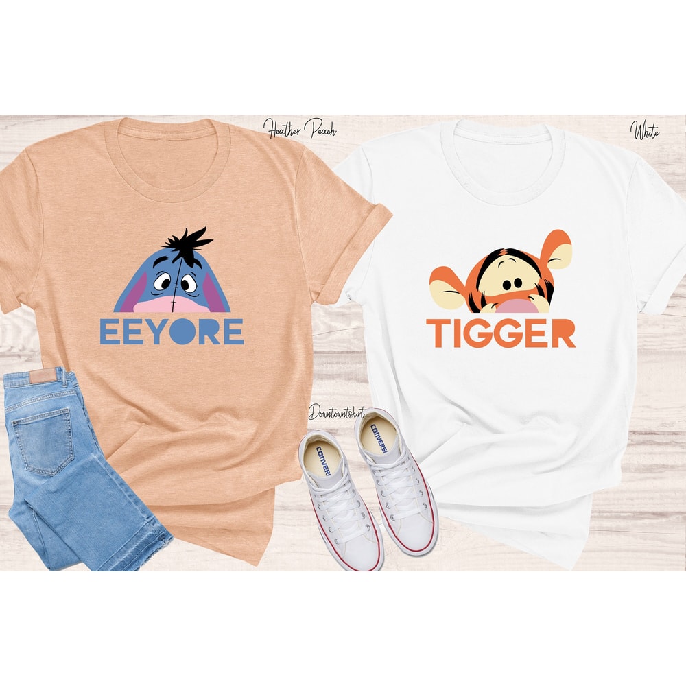 Eeyore and Tigger Couple Shir,t Winnie The Pooh Shirt, ,The Pooh Shirt,Disney Couple Shirt,Disney Trip Shirt,Gift For Kids - 1.jpg