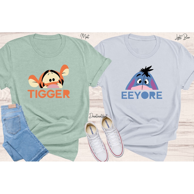 Eeyore and Tigger Couple Shir,t Winnie The Pooh Shirt, ,The Pooh Shirt,Disney Couple Shirt,Disney Trip Shirt,Gift For Kids - 2.jpg