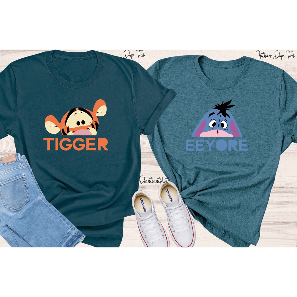 Eeyore and Tigger Couple Shir,t Winnie The Pooh Shirt, ,The Pooh Shirt,Disney Couple Shirt,Disney Trip Shirt,Gift For Kids - 3.jpg