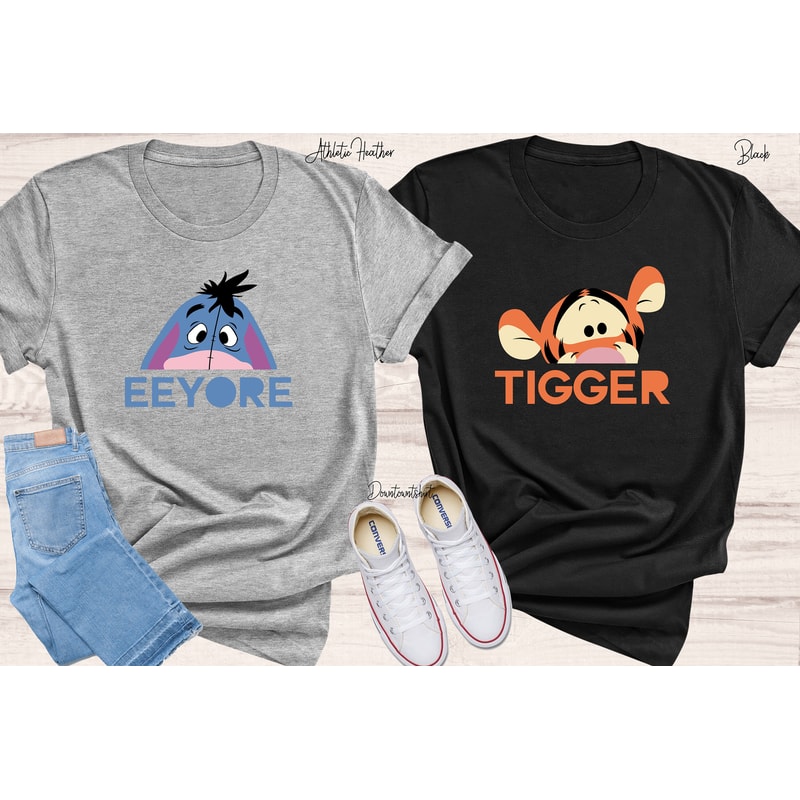Eeyore and Tigger Couple Shir,t Winnie The Pooh Shirt, ,The Pooh Shirt,Disney Couple Shirt,Disney Trip Shirt,Gift For Kids - 5.jpg
