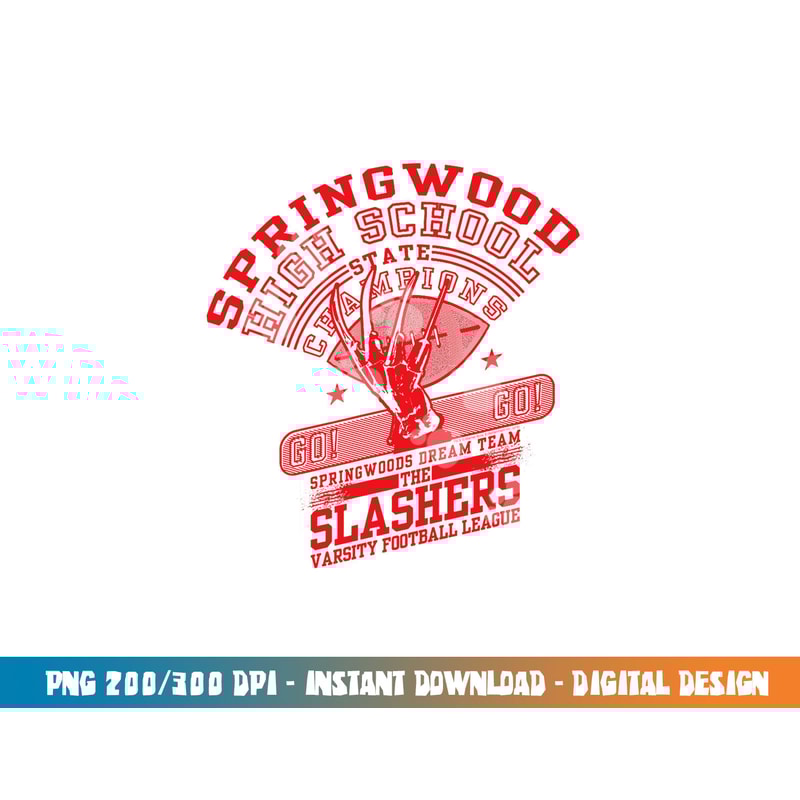 Nightmare on Elm Street High School Slashers png, sublimation .jpg