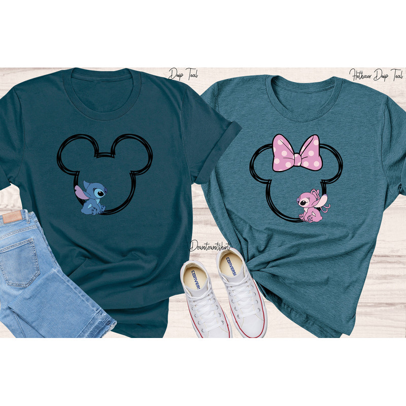 Her Stitch And His Angel Shirt, Stitch Couple Shirt, Disney Valentine Shirt, Custom Disney Shirt, Husband and Wife Tees, Disney Couple Shirt - 4.jpg