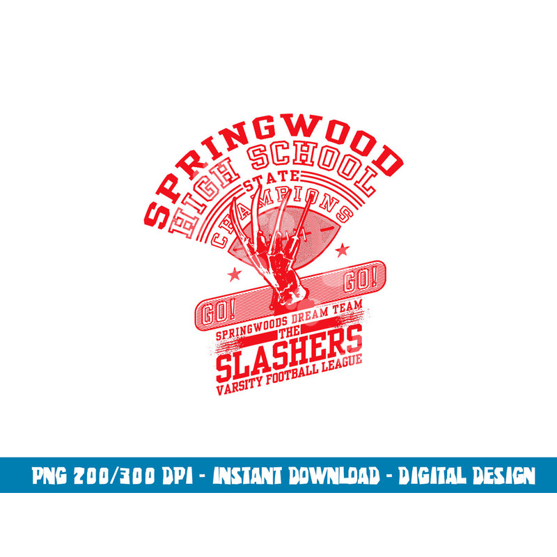 Nightmare on Elm Street High School Slashers png, sublimation .jpg