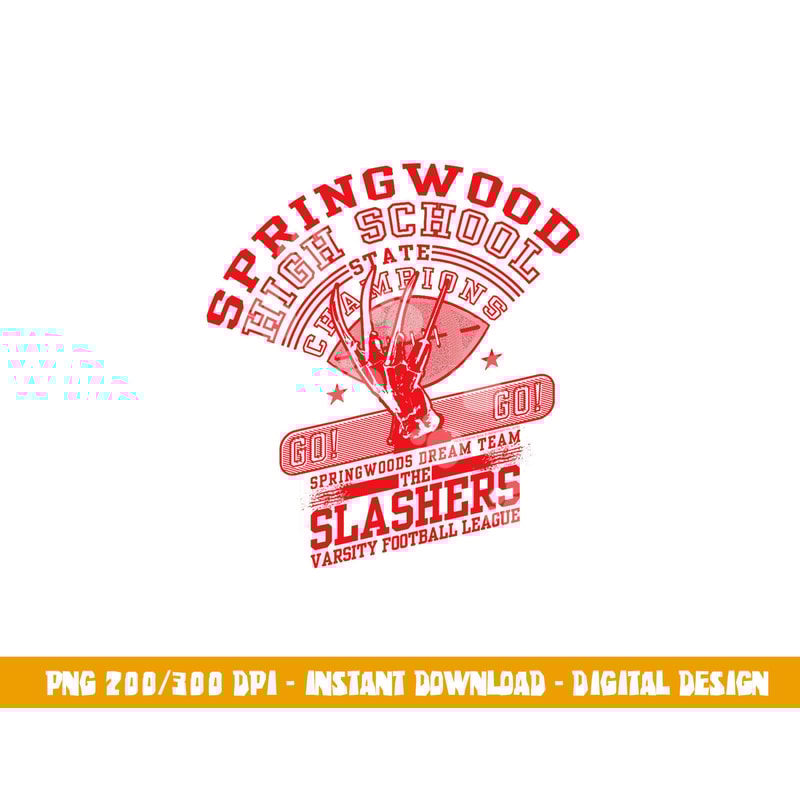 Nightmare on Elm Street High School Slashers png, sublimation .jpg