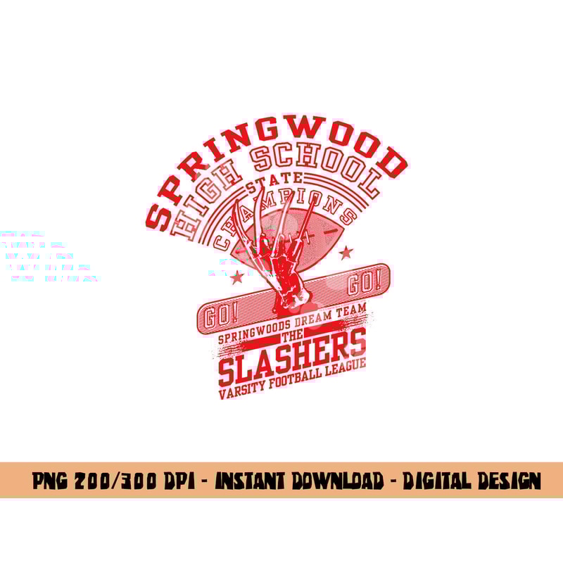 Nightmare on Elm Street High School Slashers png, sublimation .jpg