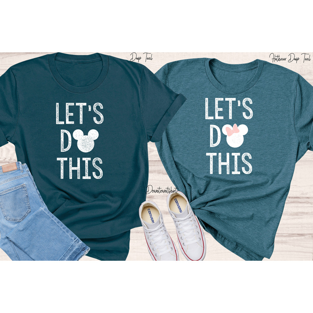 Lets Do This Mickey and Minnie Couple Matching Shirt, Family Vacation 2023 Shirt, Mickey Minnie Tee, Disneyland Castle Couple Shirt - 3.jpg