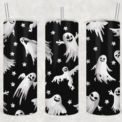skinny horror tumbler, halloween sublimation design for straight 20oz skinny tumbler, tapered seamless 30oz skinny tumbl