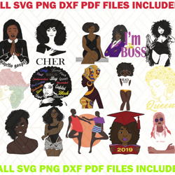 black girl svg 3 bundles, 55 svg bundles,black