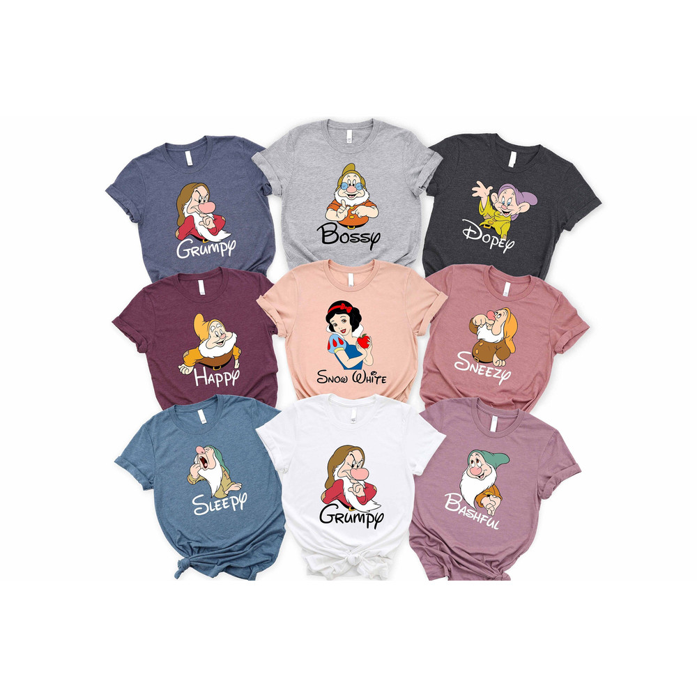Seven Dwarfs Shirts, Seven Dwarfs, Disney Group Shirts, Snow White, Disney Family Shirts, Shirts for Family, Disney family, 7 dwarfs - 1.jpg