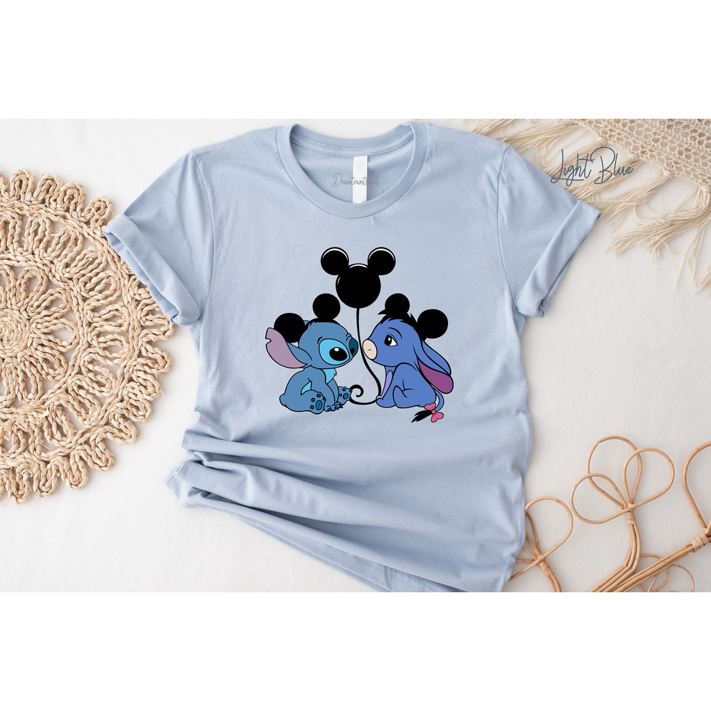 Stitch and Eeyore Shirt, Disney Shirt, Disneyland Family, Stitch Ears Mickey Ears Winnie the Pooh Eeyore - 1.jpg