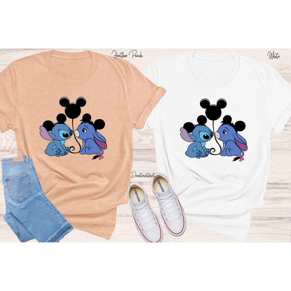 Stitch and Eeyore Shirt, Disney Shirt, Disneyland Family, Stitch Ears Mickey Ears Winnie the Pooh Eeyore - 2.jpg