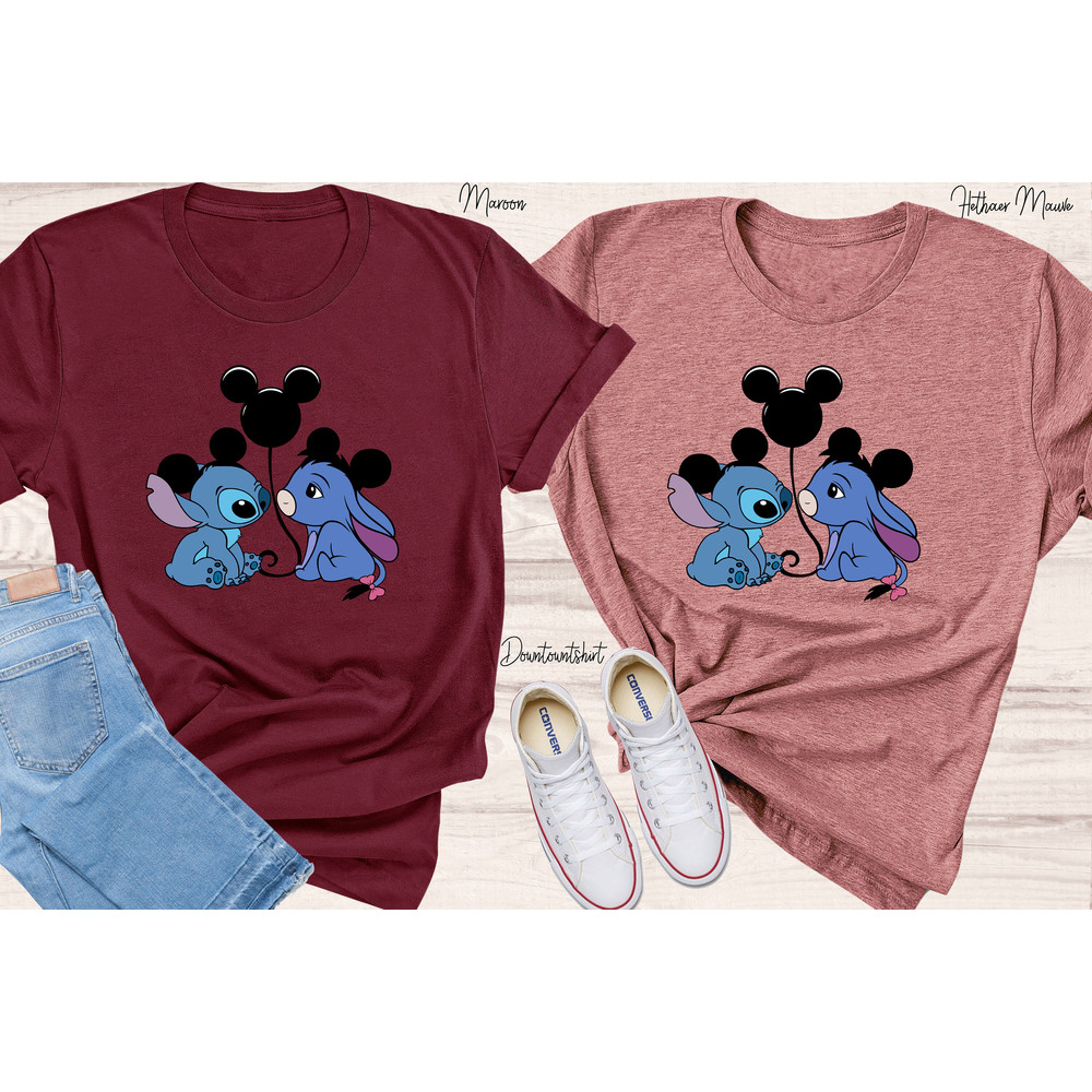 Stitch and Eeyore Shirt, Disney Shirt, Disneyland Family, Stitch Ears Mickey Ears Winnie the Pooh Eeyore - 5.jpg