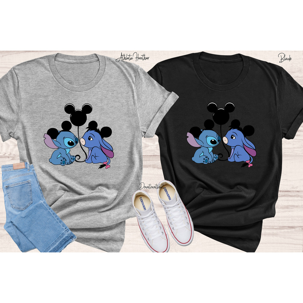 Stitch and Eeyore Shirt, Disney Shirt, Disneyland Family, Stitch Ears Mickey Ears Winnie the Pooh Eeyore - 6.jpg