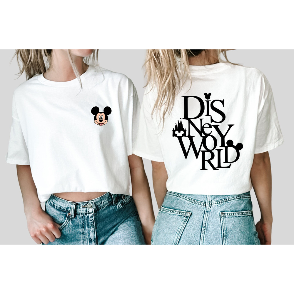 Two-Sided Mickey Sketch Shirt, Simple Disneyworld Shirt, Mickey Shirts, Disney Vacation Shirt, Mickey ears Shirt, Disney Group Shirts - 1.jpg