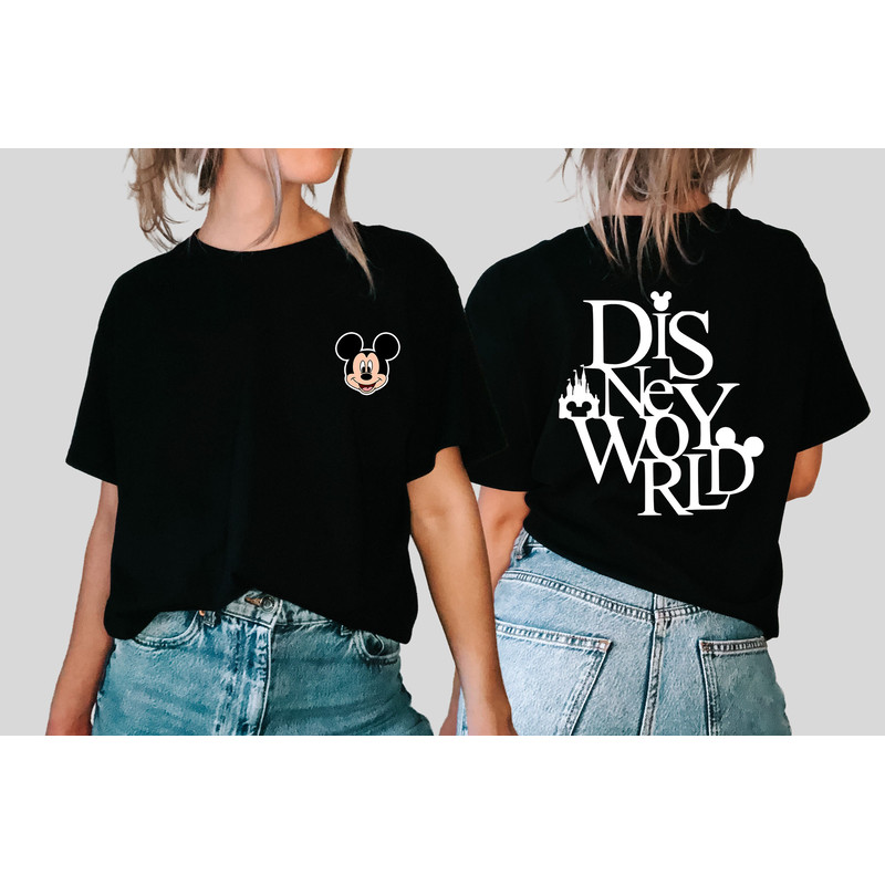 Two-Sided Mickey Sketch Shirt, Simple Disneyworld Shirt, Mickey Shirts, Disney Vacation Shirt, Mickey ears Shirt, Disney Group Shirts - 2.jpg