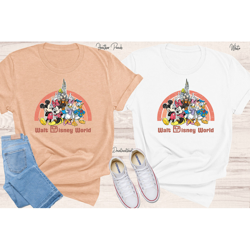 Vintage Walt Disney World Shirt, Retro Mickey Friends Shirt, Castle Shirt, Disney World Trip Shirt, Family Vacation 2022 Shirt - 4.jpg