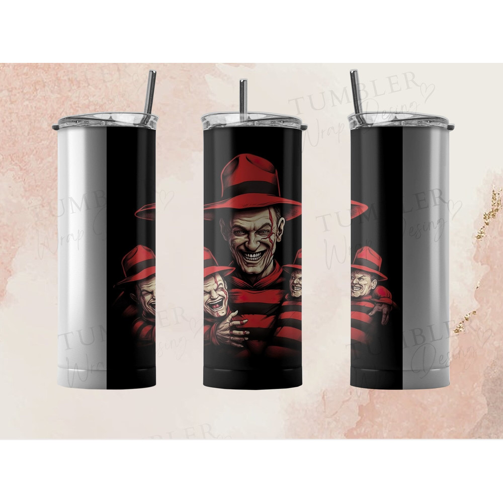 Digital Download Horror Halloween 20 oz Skinny Tumbler Wrap Sublimation Design Sublimation PNG Designs Instant Download, tumbler wrap-18.jpg