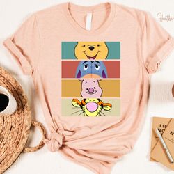 winnie the pooh tshirt, kids cartoon shirts, bear winnie piglet eeyore tigger sh