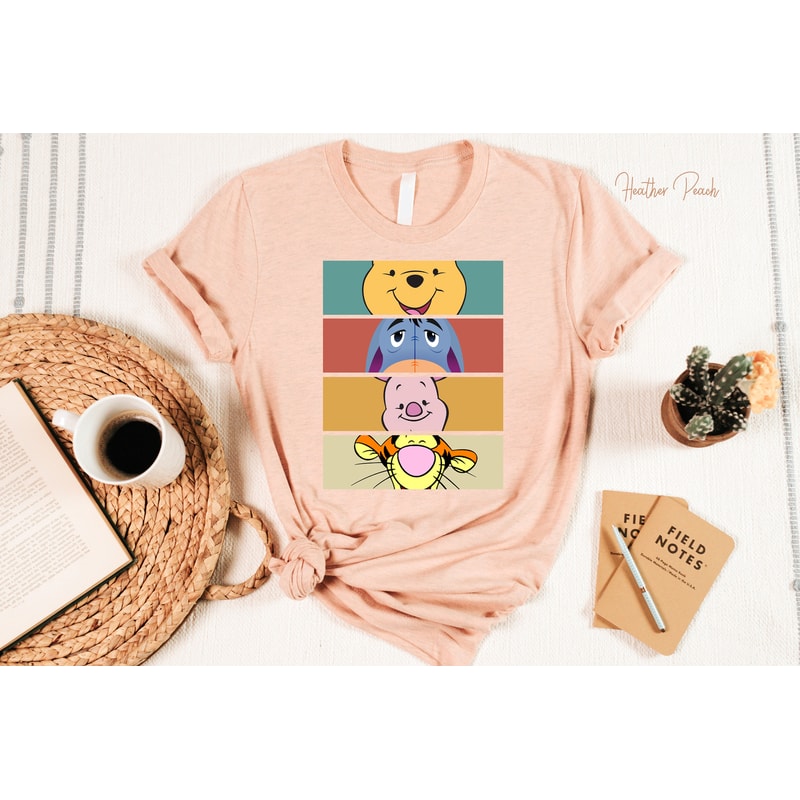 Winnie The Pooh Tshirt, Kids Cartoon Shirts, Bear Winnie Piglet Eeyore Tigger Shirt, Gift For Kids, Toddler Shirt, Unisex Shirt - 1.jpg