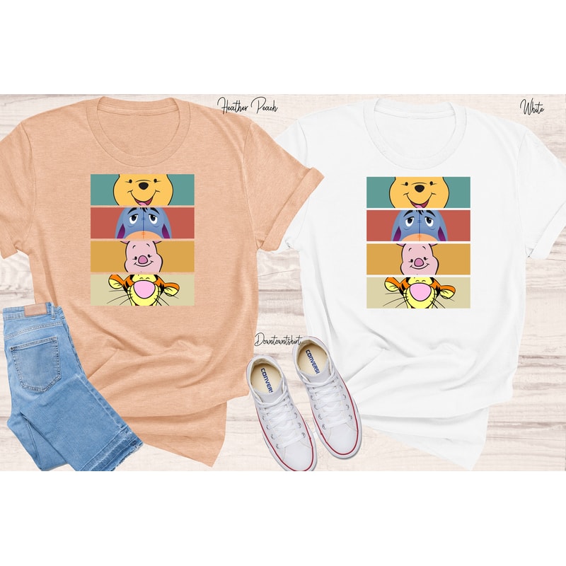 Winnie The Pooh Tshirt, Kids Cartoon Shirts, Bear Winnie Piglet Eeyore Tigger Shirt, Gift For Kids, Toddler Shirt, Unisex Shirt - 2.jpg