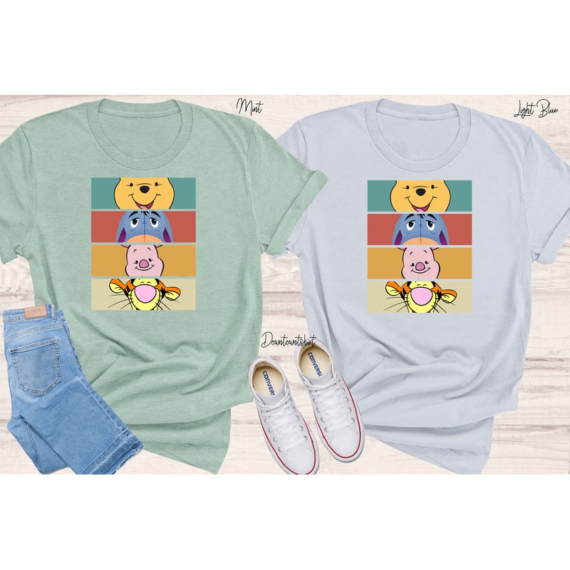 Winnie The Pooh Tshirt, Kids Cartoon Shirts, Bear Winnie Piglet Eeyore Tigger Shirt, Gift For Kids, Toddler Shirt, Unisex Shirt - 3.jpg