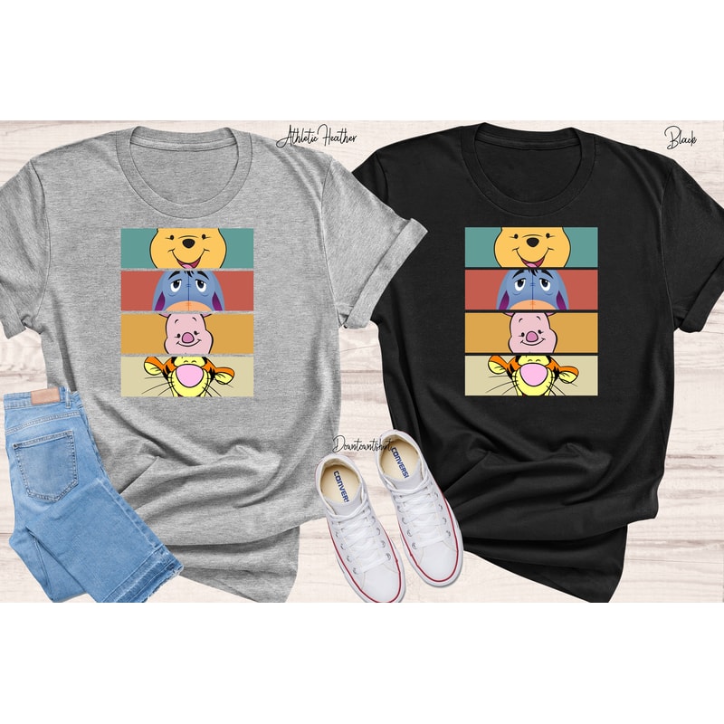 Winnie The Pooh Tshirt, Kids Cartoon Shirts, Bear Winnie Piglet Eeyore Tigger Shirt, Gift For Kids, Toddler Shirt, Unisex Shirt - 6.jpg