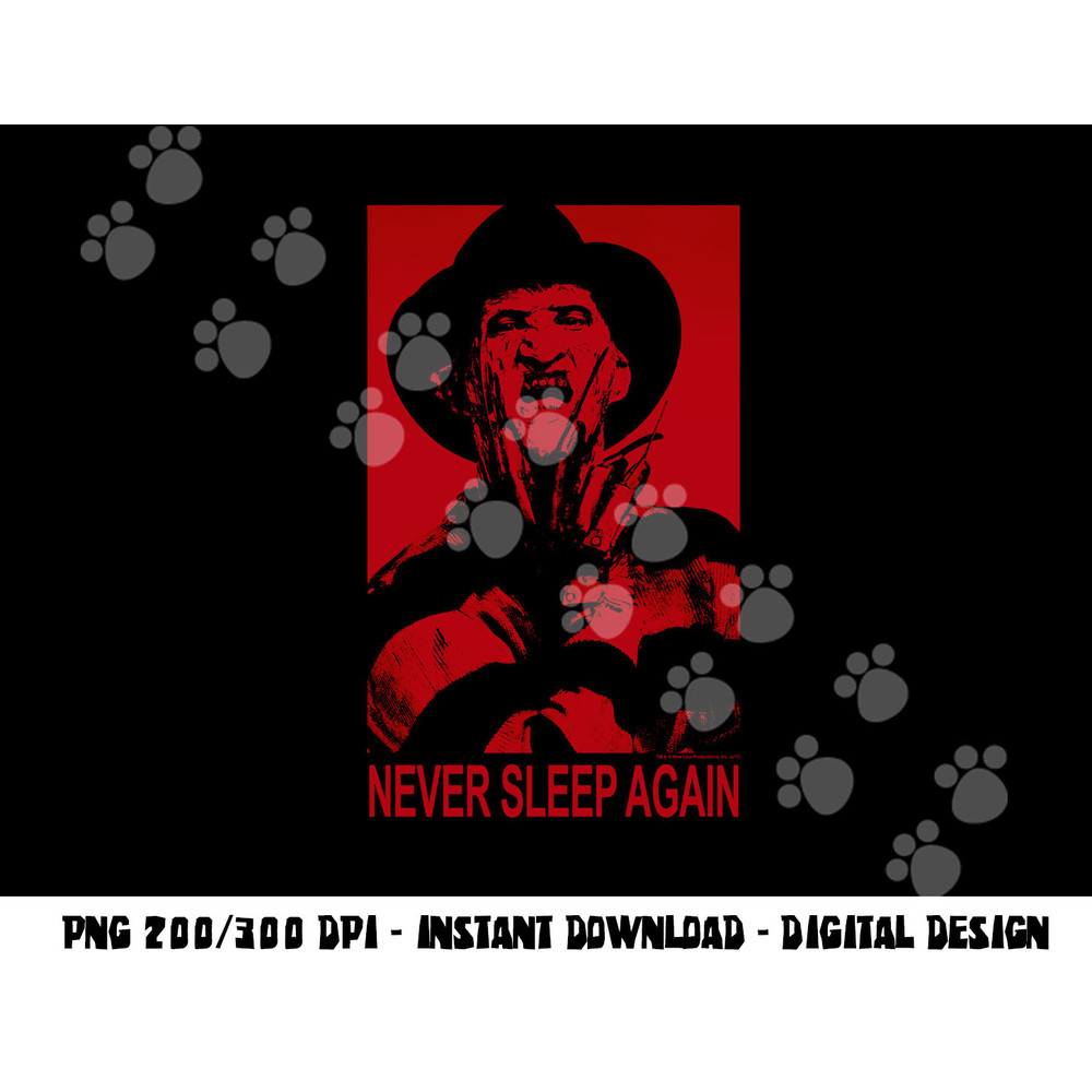 Nightmare on Elm Street Never Sleep Longsleeve T Shirt Long Sleeve png, sublimation .jpg
