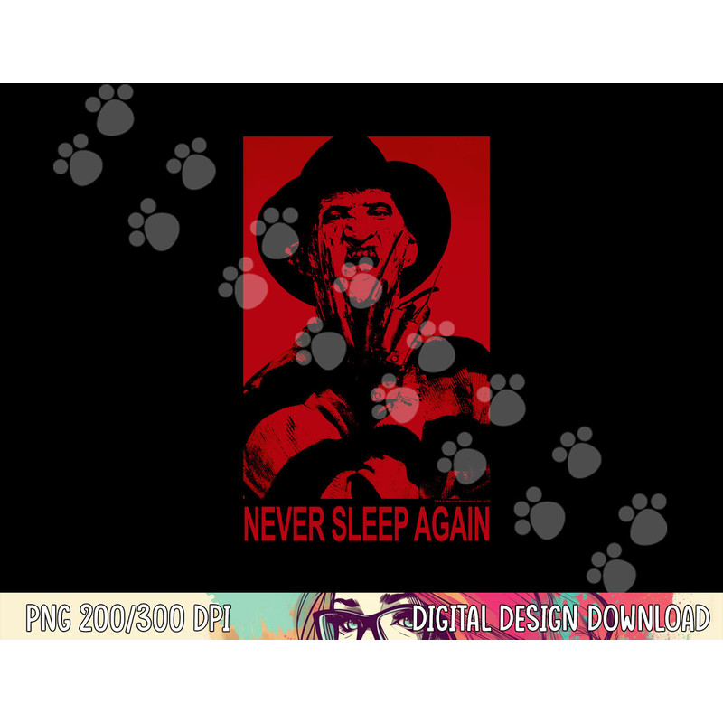 Nightmare on Elm Street Never Sleep Longsleeve T Shirt Long Sleeve png, sublimation .jpg