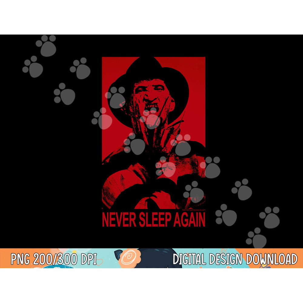 Nightmare on Elm Street Never Sleep Longsleeve T Shirt Long Sleeve  png, sublimation .jpg