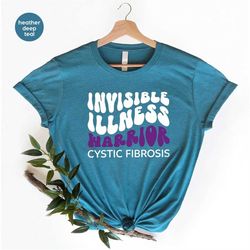cystic fibrosis awareness shirt, cystic fibrosis gift, may awareness month outfit, invisible illness warrior t-shirt, fa