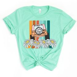 here comes the sun shirt, summer shirt, retro summ