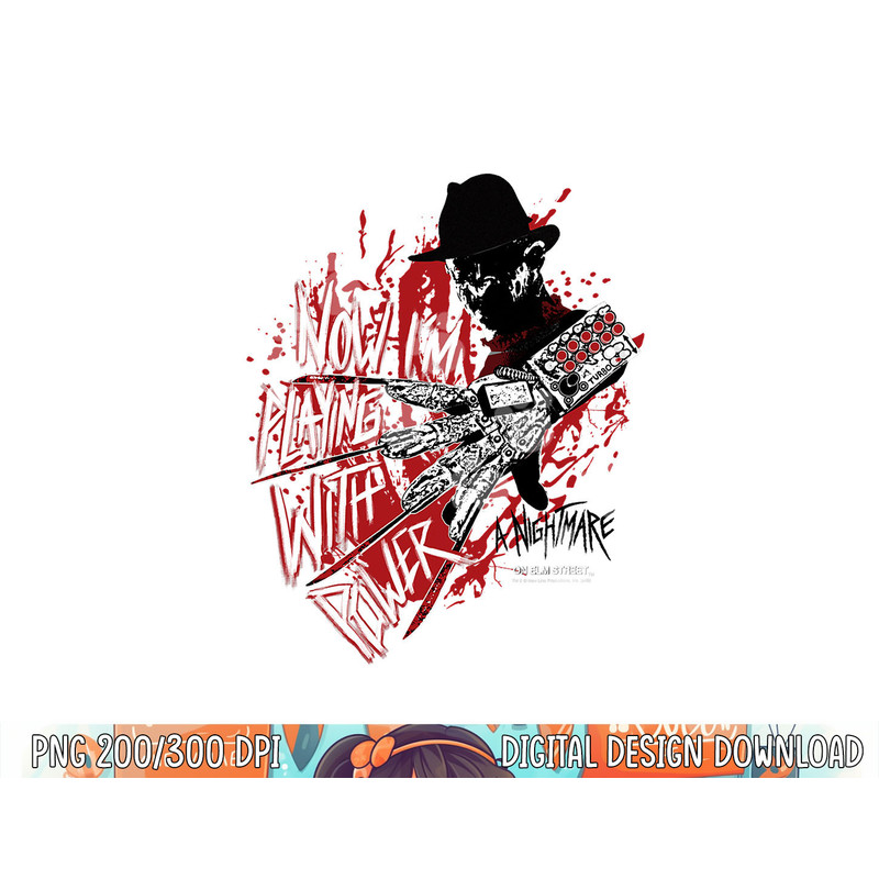 Nightmare on Elm Street Playing with Power png, sublimation .jpg