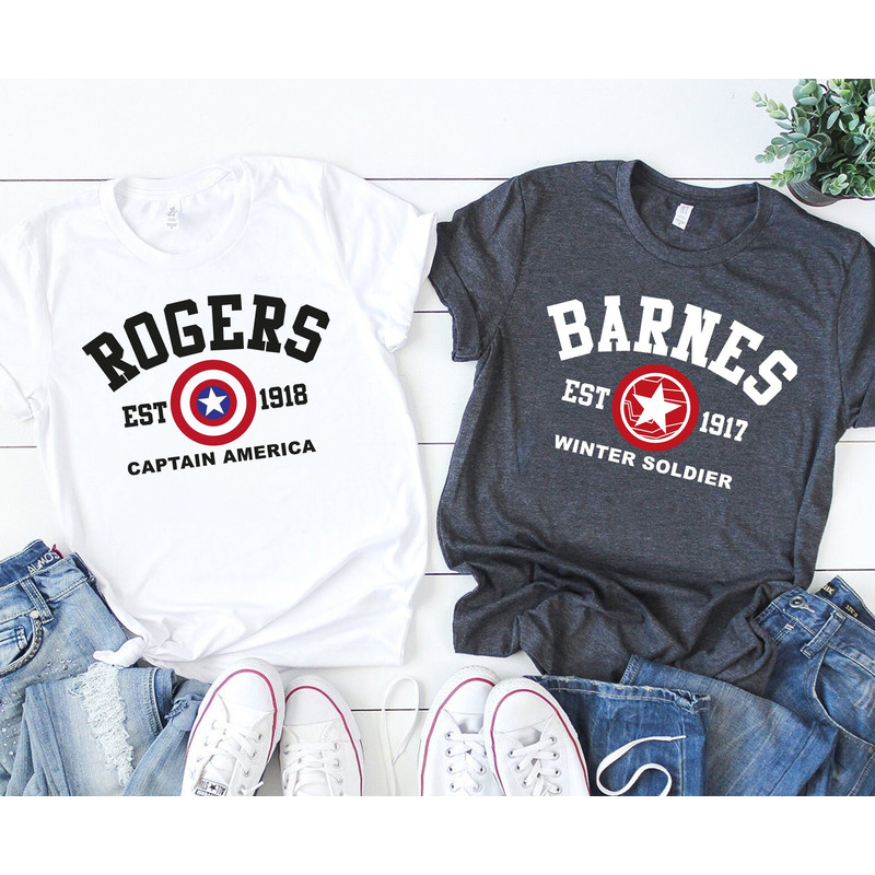 Barnes And Rogers Shirt, Captain America Winter Soldier Shirt, Steve Rogers Bucky Barnes Shirt, Barnes 1917, Rogers 1918 Shirt - 1.jpg
