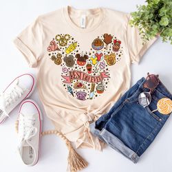 best day ever colorful snacks tee, mickey and minnie disney shirt, disney fa