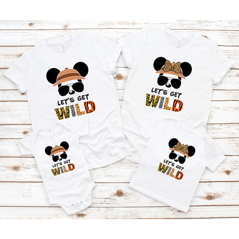 Let's Get Wild, Safari Zoo Shirt, Animal Kingdom Shirt, Family Vacation Shirt, Disney Safari Shirt, Disney Couple Shirts, Disney Trip Shirt - 3.jpg