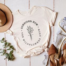 bible verse shirt, wildflower shirt, prayer shirt, christian women gift, church