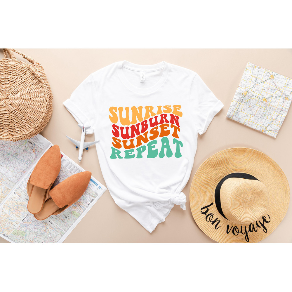 Sunrise Sunburn Sunset Repeat Shirt - Summer Shirts For Women - Beach Shirt - Summer Shirt - Beach Shirts For Women - Vacation Shirt - 2.jpg