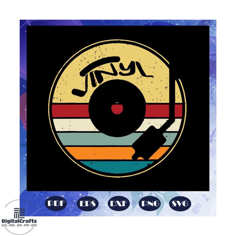 Vinyl record svg retro vinyl record svg record player svg vinyl record vector Files For Silhouet