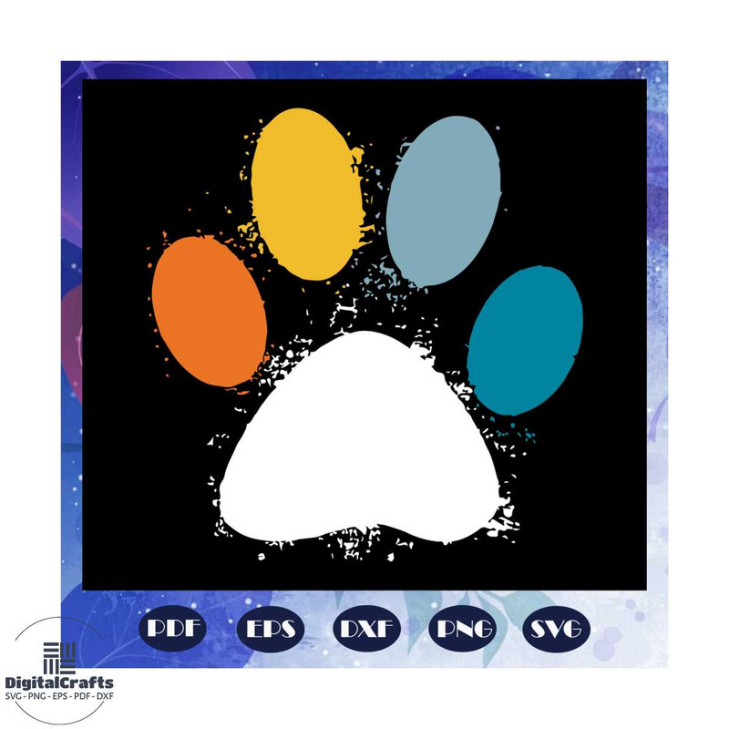 Vintage dog svg puppy dog paw svg dog love svg dog lover svg pet paw svg pet lover svg pet lov