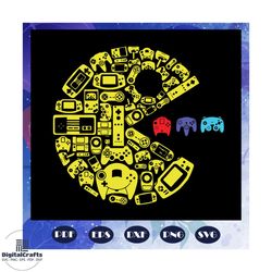 video gamers classic vintage controller gamer svg, funny game, video gamers, game funny, game day, trending svg for silh
