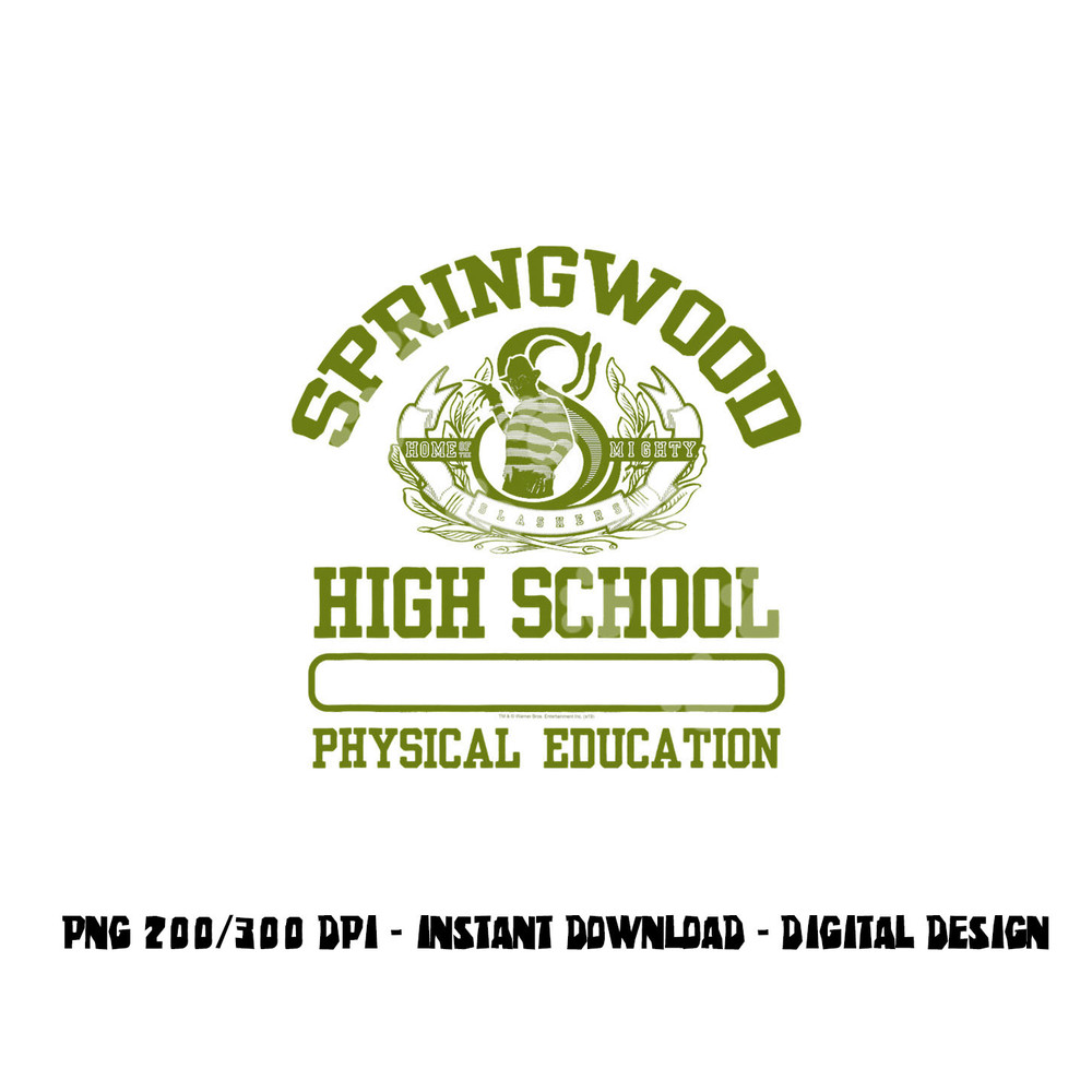 Nightmare on Elm Street Springwood Highschool P.E. png, sublimation .jpg