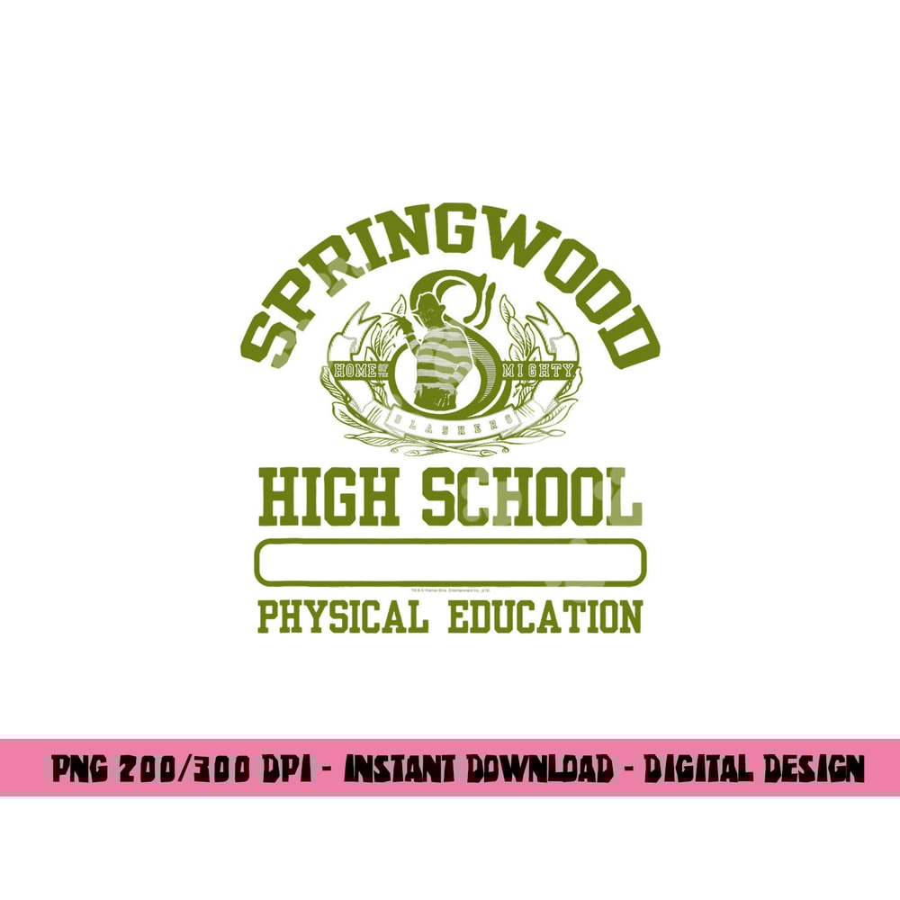 Nightmare on Elm Street Springwood Highschool P.E. png, sublimation .jpg