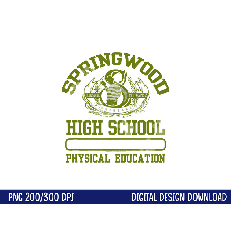 Nightmare on Elm Street Springwood Highschool P.E. png, sublimation .jpg