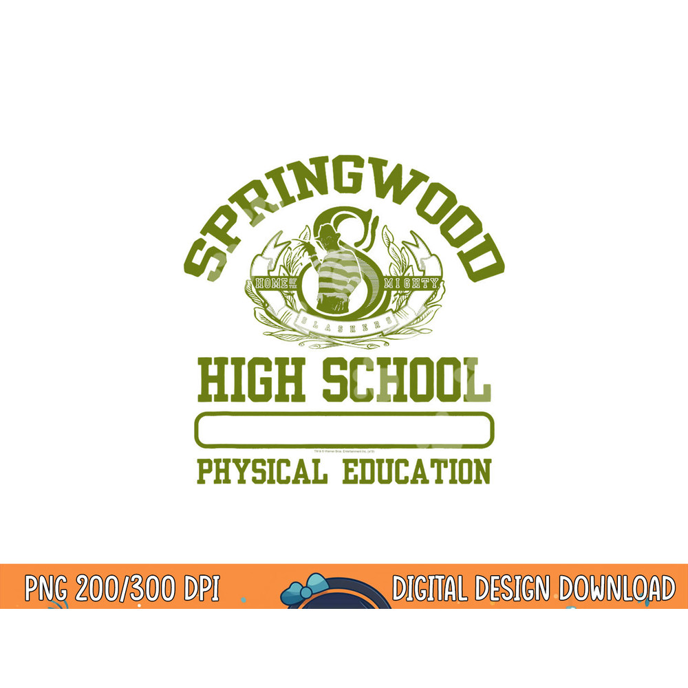 Nightmare on Elm Street Springwood Highschool P.E.  png, sublimation .jpg