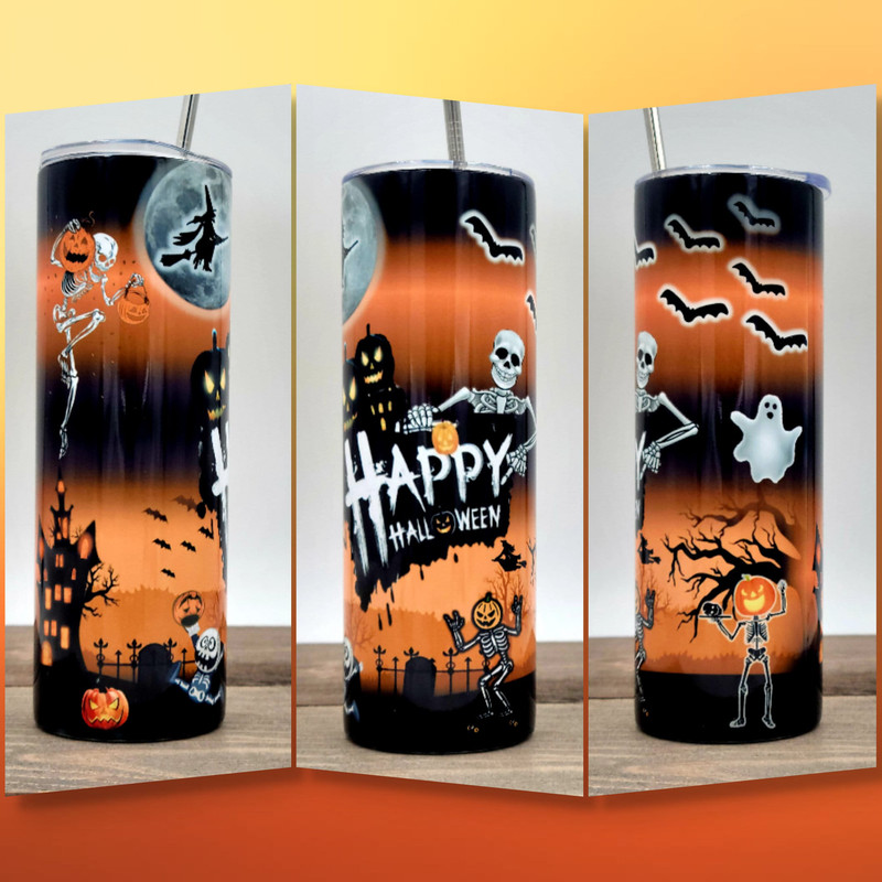 Halloween Tumbler, Fall Tumbler, Halloween Cups, Ghost Tumbler, Pumpkin Tumbler, Bat Tumbler, Skinny Tumbler Cup, Spooky Tumbler, Spooky Cup.jpg