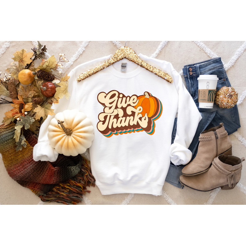 Give Thanks Shirt, Thankful Shirt, Thanksgiving Shirt, Thanksgiving Gift, Family Thanksgiving Shirt, Fall Shirt, Cute Fall Shirt - 4.jpg