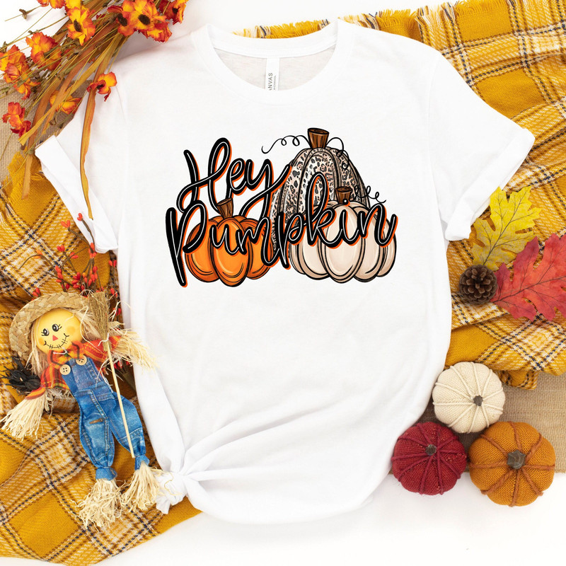 Hey Pumpkin, Hello Pumpkin, Fall Shirt, Pumpkin Shirt, Fall Women, Fall Tshirts, Retro Shirt, Thanksgiving Shirts, Leopard Pumpkin - 3.jpg