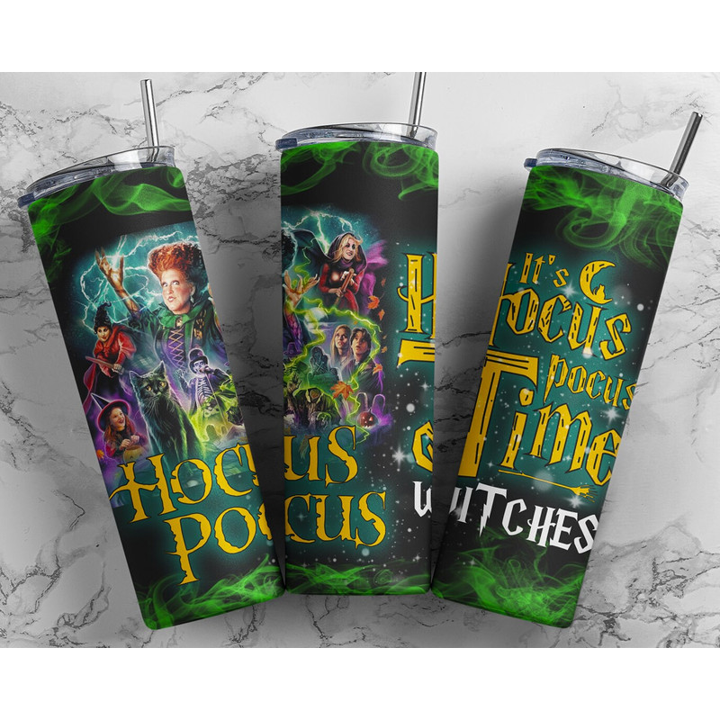 Hocus pocus 20oz skinny tumbler design Tumbler Wrap Halloween Tumbler Digital File Skinny tumbler Sublimation png, halloween tumbler.jpg